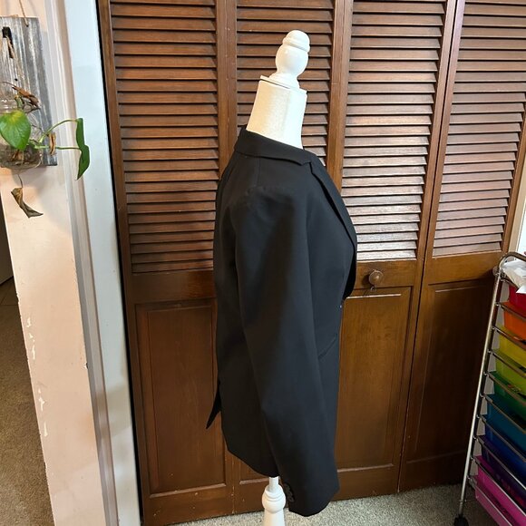 J. Crew Parke Blazer in Italian Bi-Stretch Wool Black, Sz 8 - Picture 2 of 11